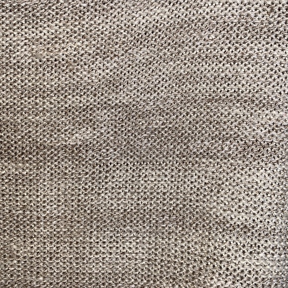 EUC Women’s tan/cream knit sweater with crochet detailing - size XL (est.) - Picture 4 of 5